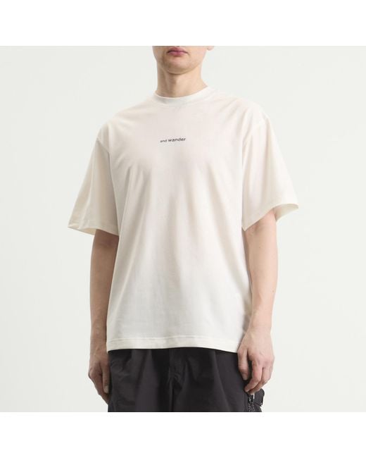 And Wander Natural Dry Mesh T-Shirt for men
