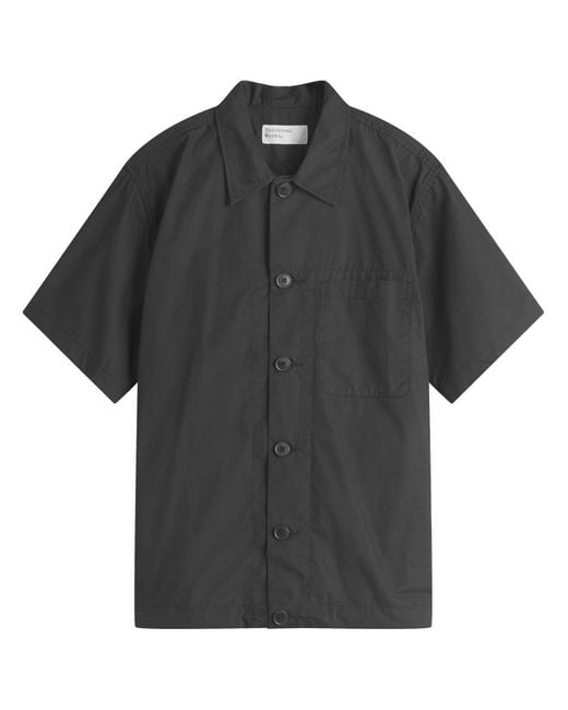 Universal Works Black Recycled Poly Tech Overshirt for men