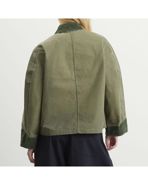 Bode Green Waxed Craft Jacket