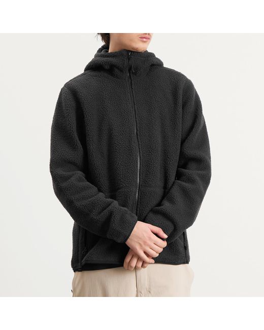 Haglöfs Black Funäs Pile Fleece Hooded Jacket for men