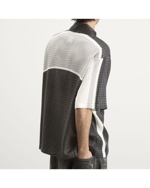 Amiri Gray Ma Quad Panel Camp Shirt for men