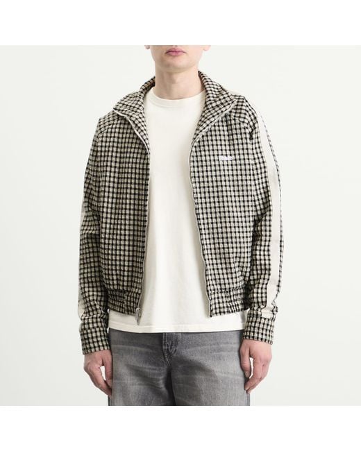 Rhude Black Gingham Hamptons Track Jacket for men