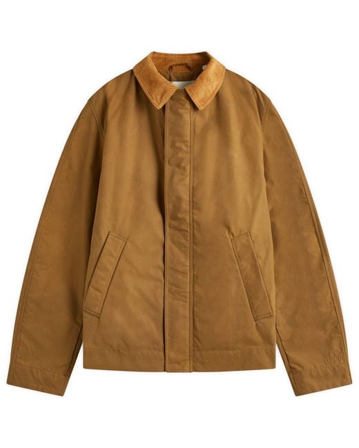 Forét Brown Row Oilskin Jacket for men