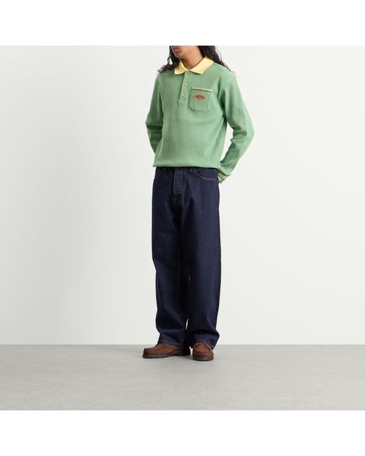 Drole de Monsieur Green Polo Rugby Shirt for men