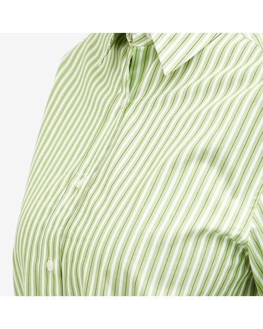 Samsøe & Samsøe Green Lova Striped Shirt