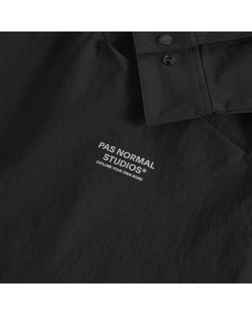 Pas Normal Studios Black Off-Race Tech Overshirt for men