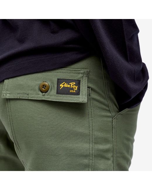 Stan Ray Green Fatigue Shorts for men