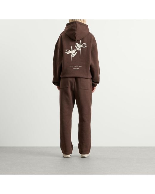 MKI Miyuki-Zoku Brown Ink Flower Hoodie Presented By End