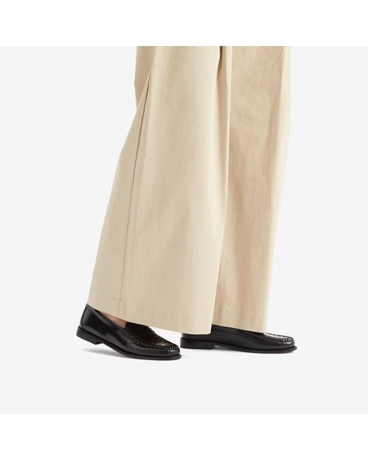 G.H.BASS Black Penny Weave Loafer
