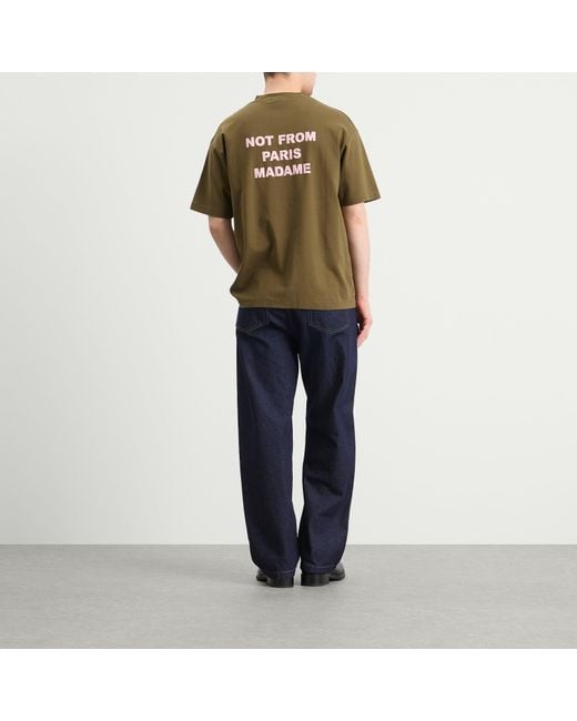 Drole de Monsieur Green Drole De Monsieur Slogan T-Shirt for men