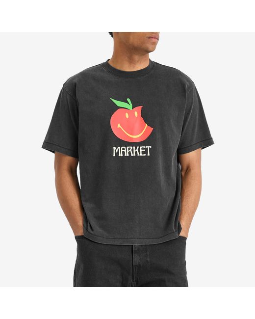 Market Black Smiley Honeycrisp T-Shirt for men