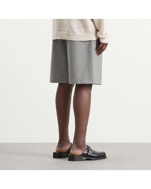 Our Legacy Gray Ponte Shorts for men