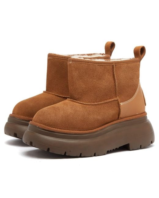 R13 Brown Chunky Shearling Boot