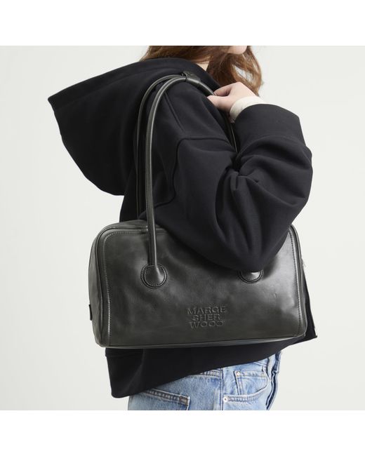 MARGE SHERWOOD Black Soft Boston Bag