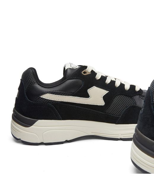 Stepney Workers Club Black Amiel S-Strike Runner Sneakers for men