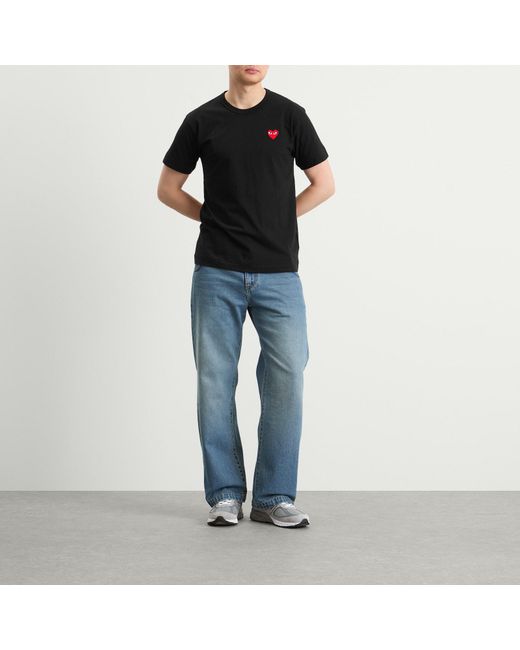 COMME DES GARÇONS PLAY Black Basic Logo T-Shirt for men