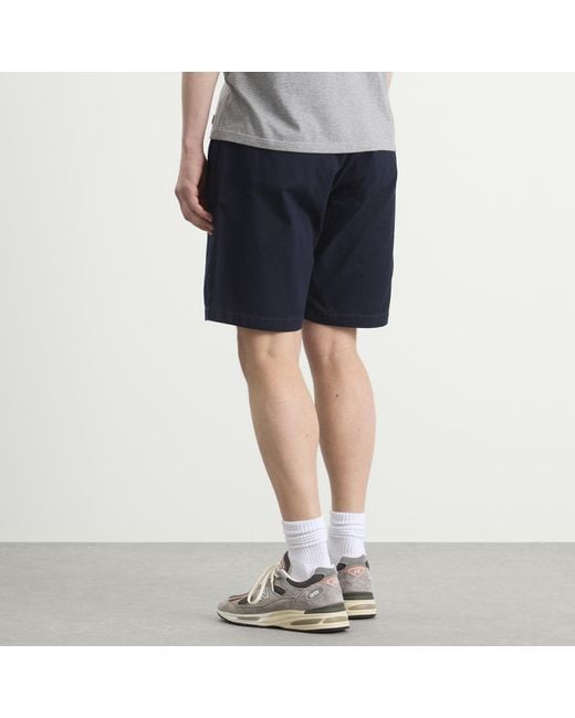 Service Works Blue Twill Part Timer Shorts for men