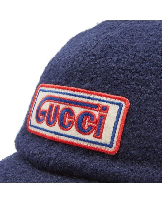 Gucci Blue Patch Baseball Cap for men