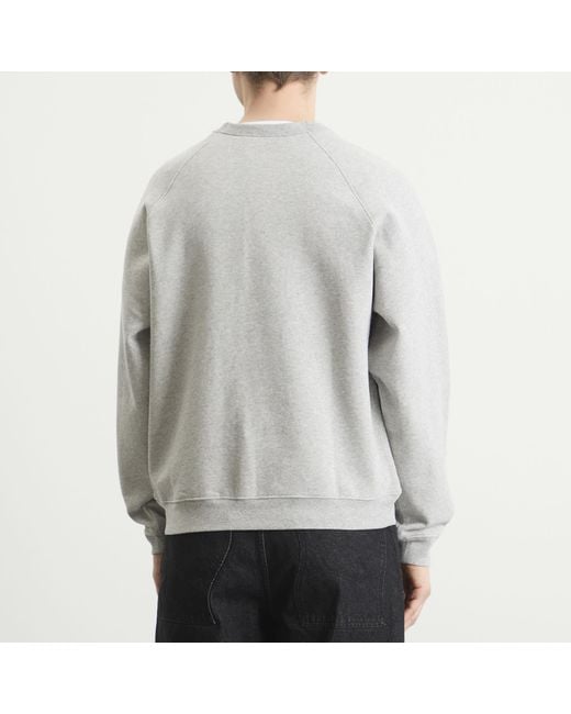 Dime Gray Classic Small Logo Crewneck for men