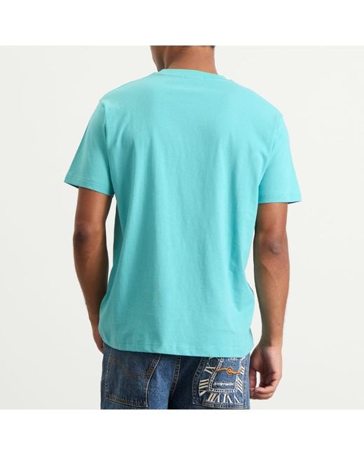 Dime Blue Cursive T-Shirt for men