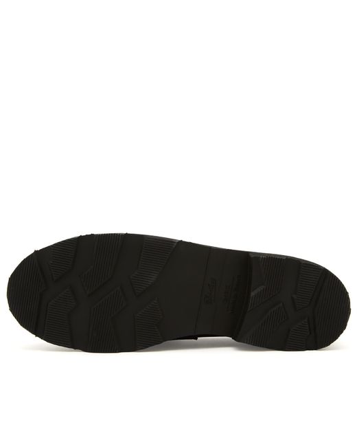 Paraboot Black Orsayti Leather Moccasin Shoe