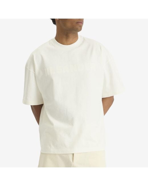 Jil Sander White Stiff Lightweight T-Shirt for men