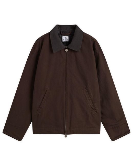 POLAR SKATE Brown Quilt Lined Cliff Jacket for men