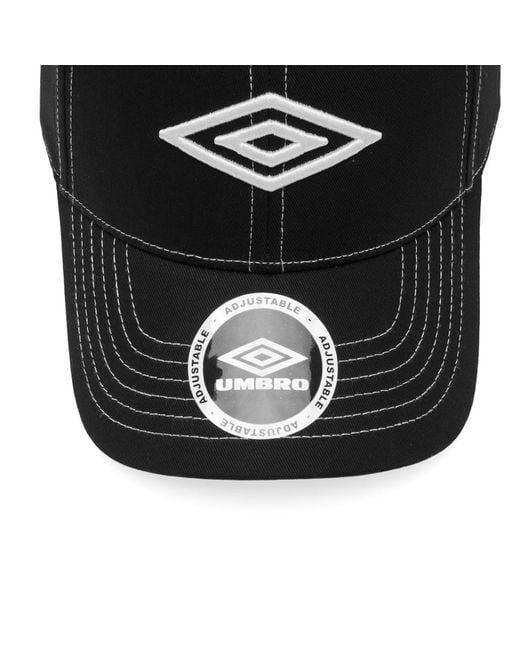 Umbro Black Contrast Stitch Cap for men