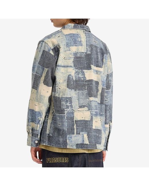 Pleasures Blue Boro Work Jacket for men