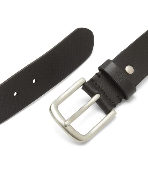 Corridor NYC Black Leather Belt for men