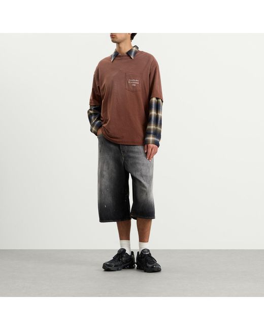 Acne Gray Judda Trafalgar Denim Shorts for men