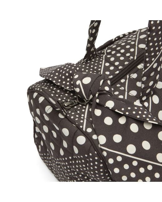 Damson Madder Black Quilted Weekender Bag