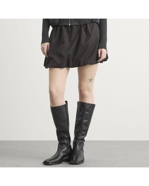 Samsøe & Samsøe Black Saroko Drawstring Waist Mini Skirt