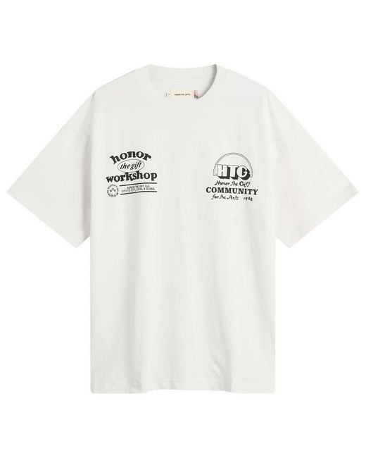 Honor The Gift White Honor Workshop T-Shirt for men