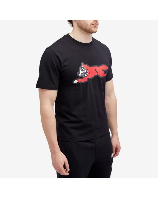 ICECREAM Black Running Dog T-Shirt for men