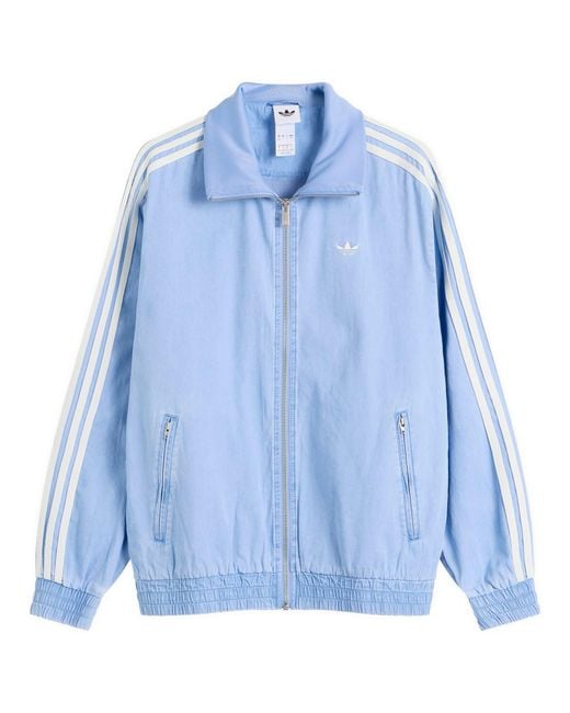 Adidas Blue Denim Firebird Tracktop