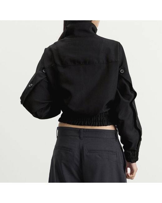 Y-3 Black Button Jacket