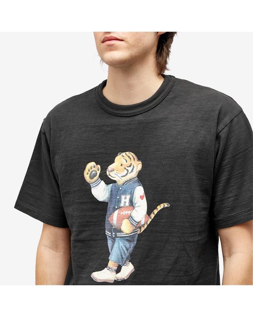 Human Made Black Preppy Tiger T-Shirt for men