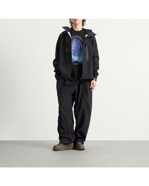 And Wander Black Wandering Printed T-Shirt for men