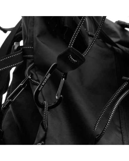 And Wander Black Ecopak 30L Backpack for men