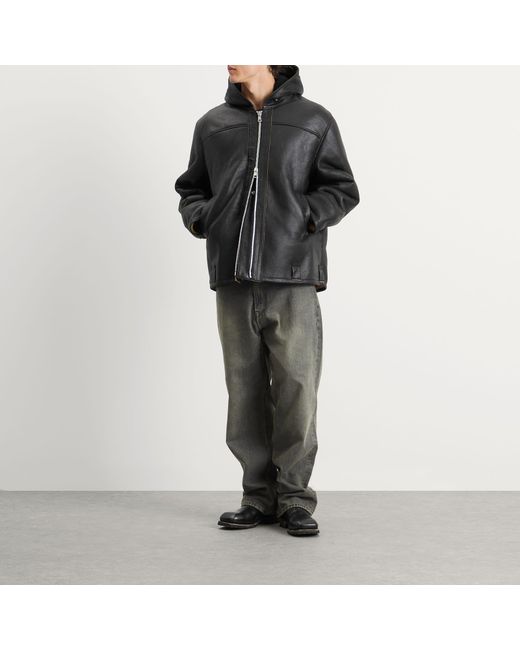 Our Legacy Black Blizzard Shearling Jacket for men