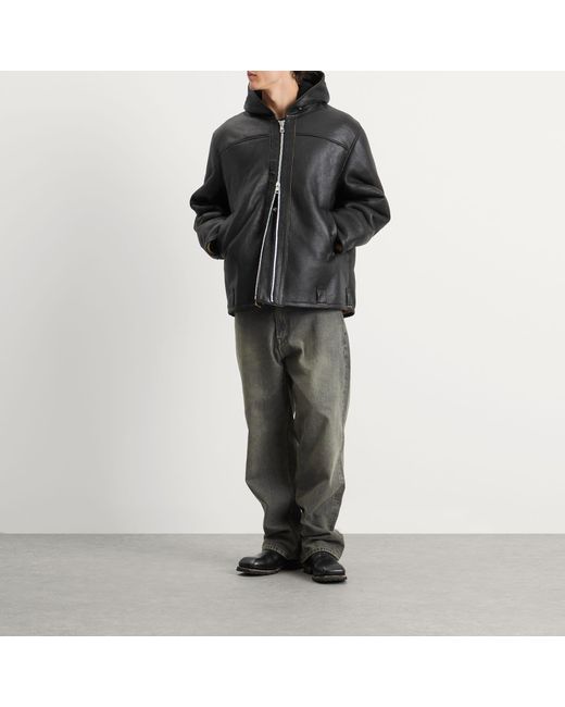 Our Legacy Black Blizzard Shearling Jacket for men