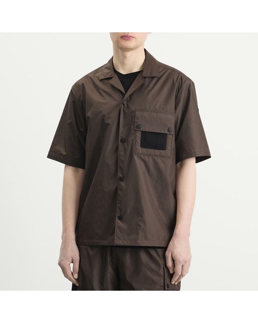 Moncler Brown Ripstop Shirt for men