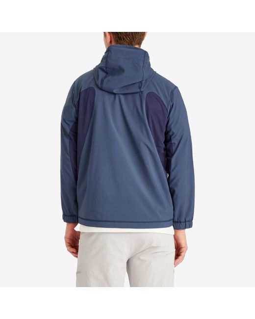 NANGA Blue Hybrid Flex Zip Jacket for men