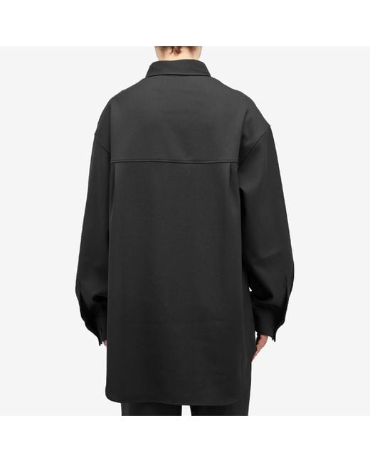 Entire studios Black Giant Wool Shirt for men