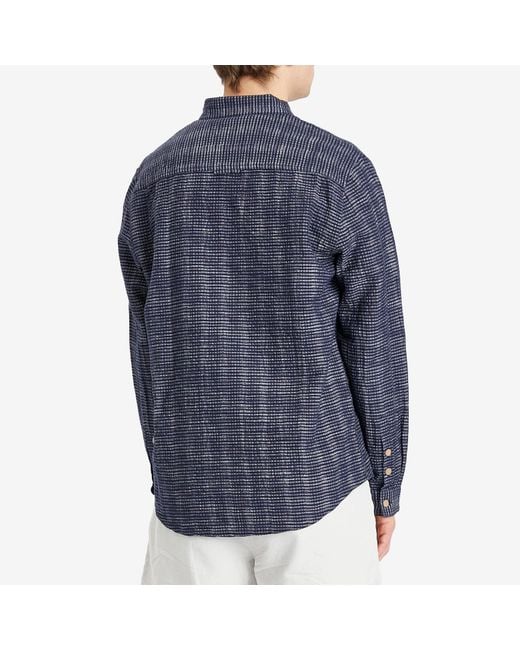 Folk Blue Stripe Relaxed Shirt for men