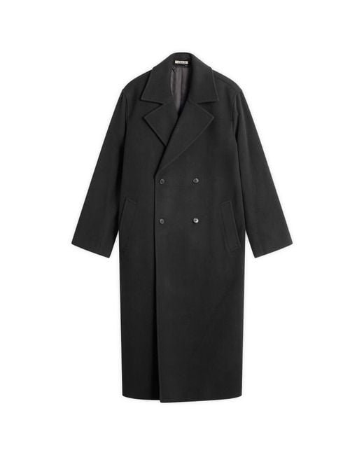 AURALEE Women's Black Mosser Chesterfield Coat