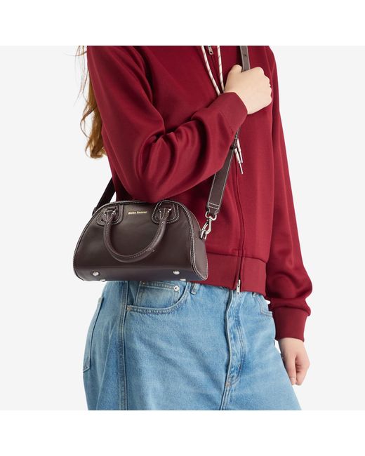 adidas X Wales Bonner Leather Bowling Bag in Brown | Lyst UK