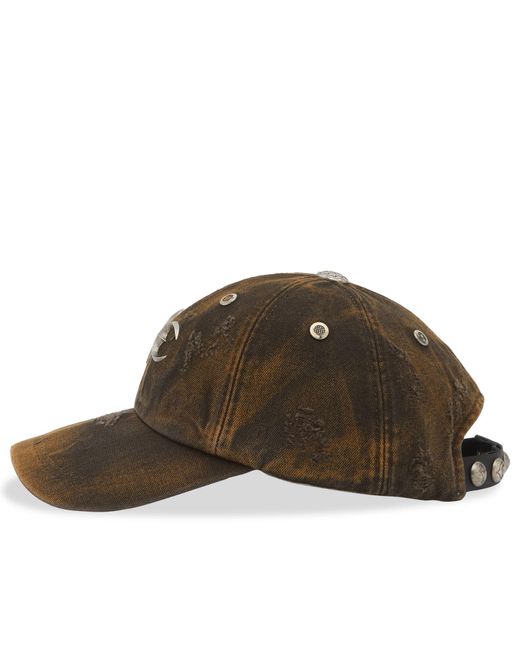 THUG CLUB Brown Faded Cap for men