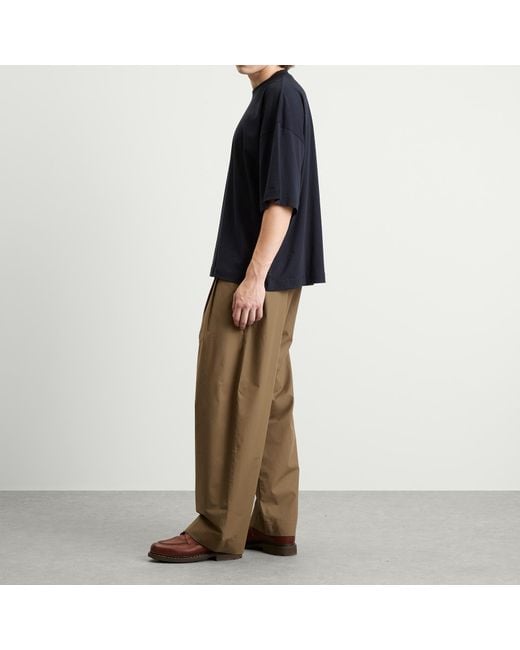 Studio Nicholson Green Double Pleat Volume Pant for men